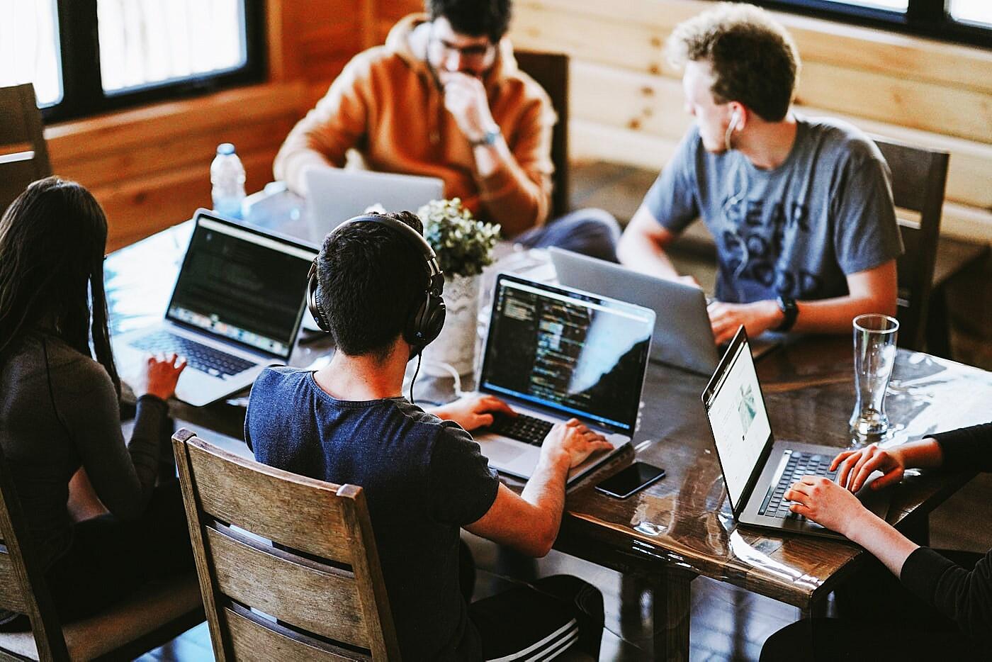 The WebPerfex team collaborating