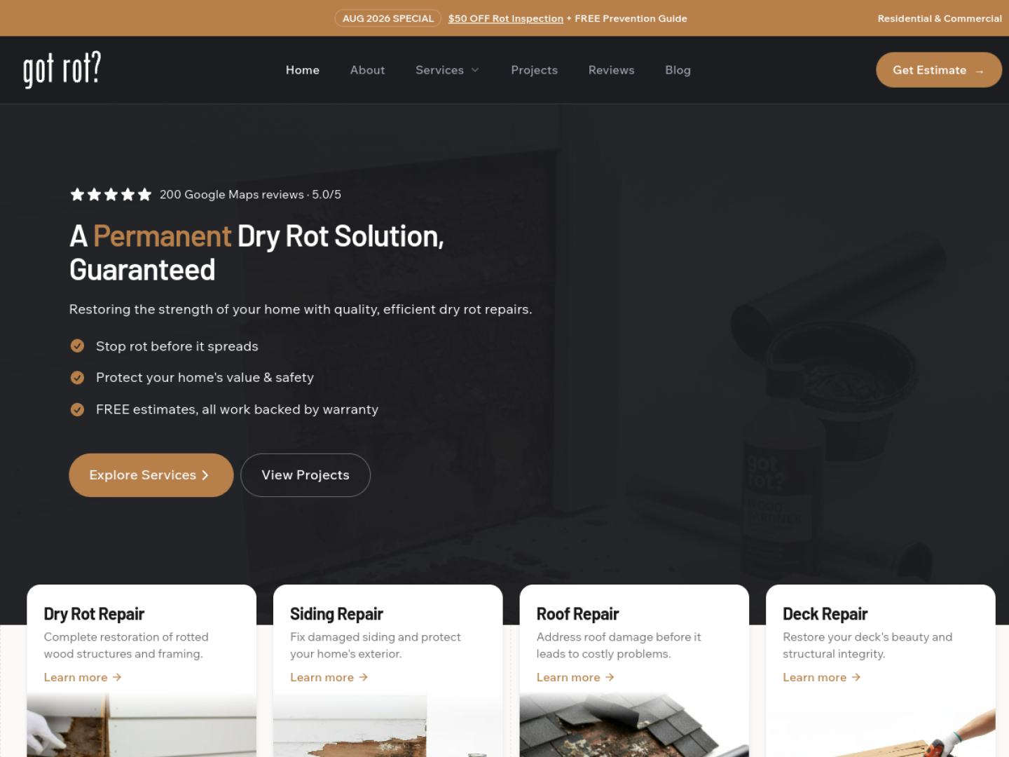 iGotRot website by WebPerfex